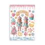 Preview: Stamperia - Washi Papier "Candy Christmas" Washi Pad 14,8x21cm - 8 Bogen