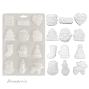 Preview: Stamperia - Gießform A5 "Elements" Soft Mould 