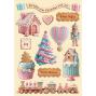 Preview: Stamperia - Holzteile A5 "Candy Christmas" Wooden Shapes