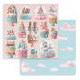 Preview: Stamperia - Designpapier "Candy Christmas" Paper Pack 8x8 Inch - 10 Bogen