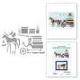 Preview: Spellbinders - Stanzschablone "Christmas Horse-Drawn Wagon" Dies