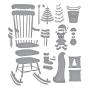 Preview: Spellbinders - Stanzschablone "Christmas Rocking Chair" Dies