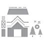 Preview: Spellbinders - Stanzschablone "Country Christmas Barn" Dies