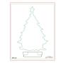 Preview: Spellbinders - Buchdrucktechnik "Twinkle Bright Tree" BetterPress Plate