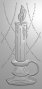 Preview: Crafters Companion - Prägefolder "Christmas Candle" 3D Embossingfolder