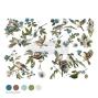 Preview: Re-Design with Prima - Transfer Aufkleber 24x35 Inch "Aviary Elegance" Decor Transfer 4 Bogen 