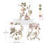 Preview: Re-Design with Prima - Transfer Aufkleber 8,5x11 Inch "Rosette Royale" Decor Transfer 3 Bogen 