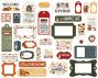 Preview: Carta Bella - Stanzteile & Anhänger "Americana" Ephemera Frames & Tags