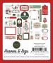 Preview: Carta Bella - Stanzteile & Anhänger "Christmas Village" Ephemera Frames & Tags