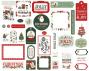 Preview: Carta Bella - Stanzteile & Anhänger "Christmas Village" Ephemera Frames & Tags
