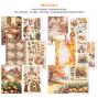 Preview: Ciao Bella - Designpapier & Stanzteile "Hello Fall" Junk Journal Ephemera Book A4 - 32 Bogen