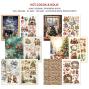 Preview: Ciao Bella - Designpapier & Stanzteile "Hot Cocoa & Holly" Junk Journal Ephemera Book A4 - 32 Bogen