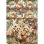 Preview: Ciao Bella - Decopatch Papier "Hot Cocoa & Holly" Rice Paper A5 - 8 Bogen
