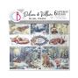 Preview: Ciao Bella - Designpapier "Forest Tales" Deluxe Silver & Vellum Dual Paper Pack 6x6 Inch - 6 Bogen