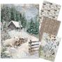 Preview: Ciao Bella - Decopatch Papier "Forest Tales" Mixed Media Rice Paper A4 - 4 Bogen