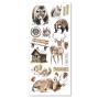 Preview: Ciao Bella - Aufkleber "Forest Tales" Transparent Adhesive Sheets 4,72x10,23 Inch - 5 Bogen