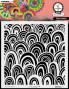 Preview: Art By Marlene - Schablone "Deco Waves" Stencil - Mask 