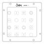 Preview: Sizzix - Schablone "Retro Vibe" Stencil