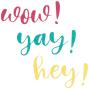 Preview: Sizzix - Stanzschablone "Exclamation Word" Thinlits Craft Dies by Catherine Pooler
