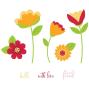 Preview: Sizzix - Stempelset "Whimsy Bloom #1" Clear Stamps Design by Catherine Pooler