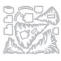 Preview: Sizzix - Stanzschablone & Stempelset "Trees and Trinkets" Framelits Craft Dies & Clear Stamps by 49 and Market