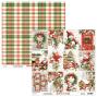 Preview: Mintay Papers - Designpapier "Holly Jolly" Scrapbooking Paper Pad 8x8 Inch - 24 Bogen