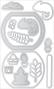 Preview: Doodlebug Design - Stanzschablone "Summer Fun So Adora-Bowl " Doodle Dies 