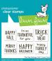 Preview: Lawn Fawn - Stempelset "Tiny Tag Sayings Fall" Clear Stamp