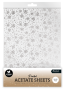 Preview: Studio Light - Pergamentpapier "Snowflakes Silver" Vellum A4 - 6 Bogen