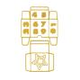 Preview: Vaessen Creative - Stanzschablone "Adventskalender Schachteln" Dies