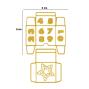 Preview: Vaessen Creative - Stanzschablone "Adventskalender Schachteln" Dies