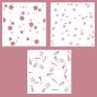 Preview: Vaessen Creative - Schablone 15x15cm "Blumen & Sterne" Stencil