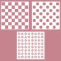 Preview: Vaessen Creative - Schablone 15x15cm "Karomuster" Stencil
