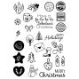 Preview: Vaessen Creative - Stempelset "Falala Kerst" Clear Stamps