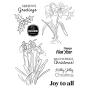 Preview: Vaessen Creative - Stempelset "Joy To All" Clear Stamps