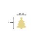 Preview: Vaessen Creative - Motivstanzer "Weihnachtsbaum mit Stern Medium 23x19mm"