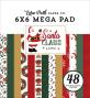 Preview: Echo Park - Designpapier "Santa Claus" Cardmakers Mega Pad 6x6 Inch - 48 Bogen