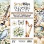 Preview: ScrapBoys - Stanzteile "Flowers Melody" Pop Up Paper Pack 6x6 Inch - 24 Bogen