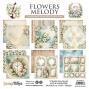 Preview: ScrapBoys - Designpapier "Flowers Melody" Paper Pack 8x8 Inch - 12 Bogen