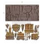 Preview: Re-Design with Prima - Gießform "Christmas Village" Mould 5x10 Inch