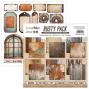 Preview: ScrapBoys - Designpapier "Rusty Pack" Paper Pack 8x8 Inch - 12 Bogen