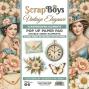 Preview: ScrapBoys - Stanzteile "Vintage Elegance" Pop Up Paper Pack 6x6 Inch - 24 Bogen