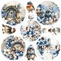 Preview: Craft OClock - Designpapier "Jolly Season" Paper Pack 8x8 Inch - 24 Bogen