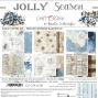 Preview: Craft OClock - Designpapier "Jolly Season" Basic Paper Pack 8x8 Inch - 24 Bogen