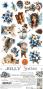 Preview: Craft OClock - Ausschneidebogen "Jolly Season" Extra Set Flowers & More - 18 Bogen