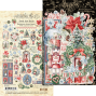 Preview: Graphic 45 - Stanzteile "Deck the Halls" Ephemera