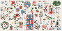 Preview: Graphic 45 - Stanzteile "Deck the Halls" Ephemera