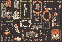 Preview: Graphic 45 - Stanzteile "Ghostly Greetings" Chipboard Tags & Frames