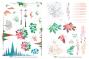 Preview: Arden Creative Studio - Transfer Aufkleber "Vintage Christmas" Rub-On Transfer Set