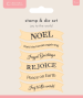Preview: Crafters Companion - Stempelset & Stanzschablone "Joy to the World" Stamp & Dies